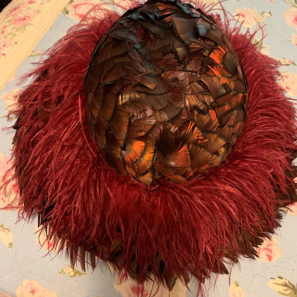 Vintage New York Albrizo Feather Hat